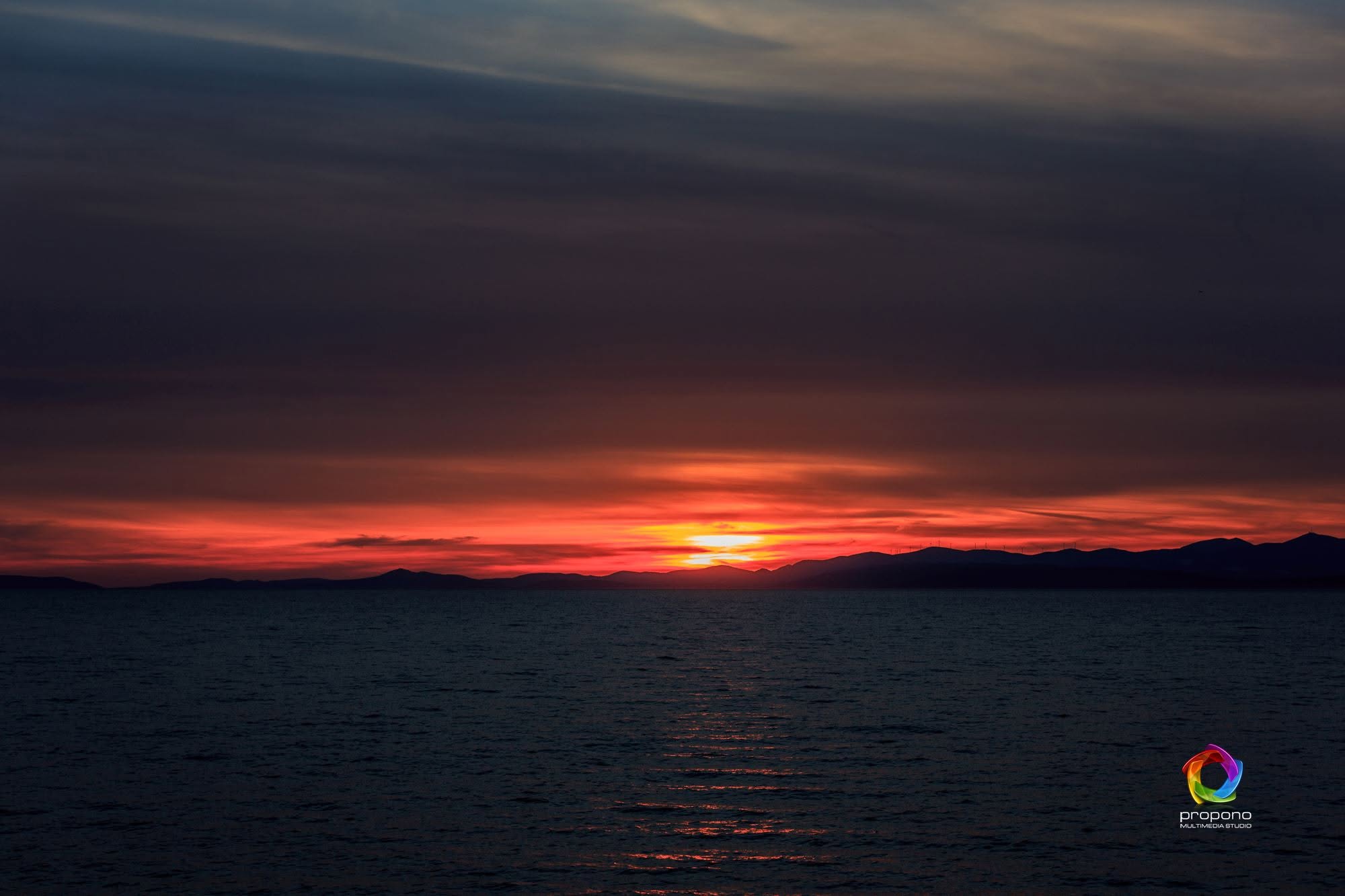 Fotografija zalaska sunca — Propono