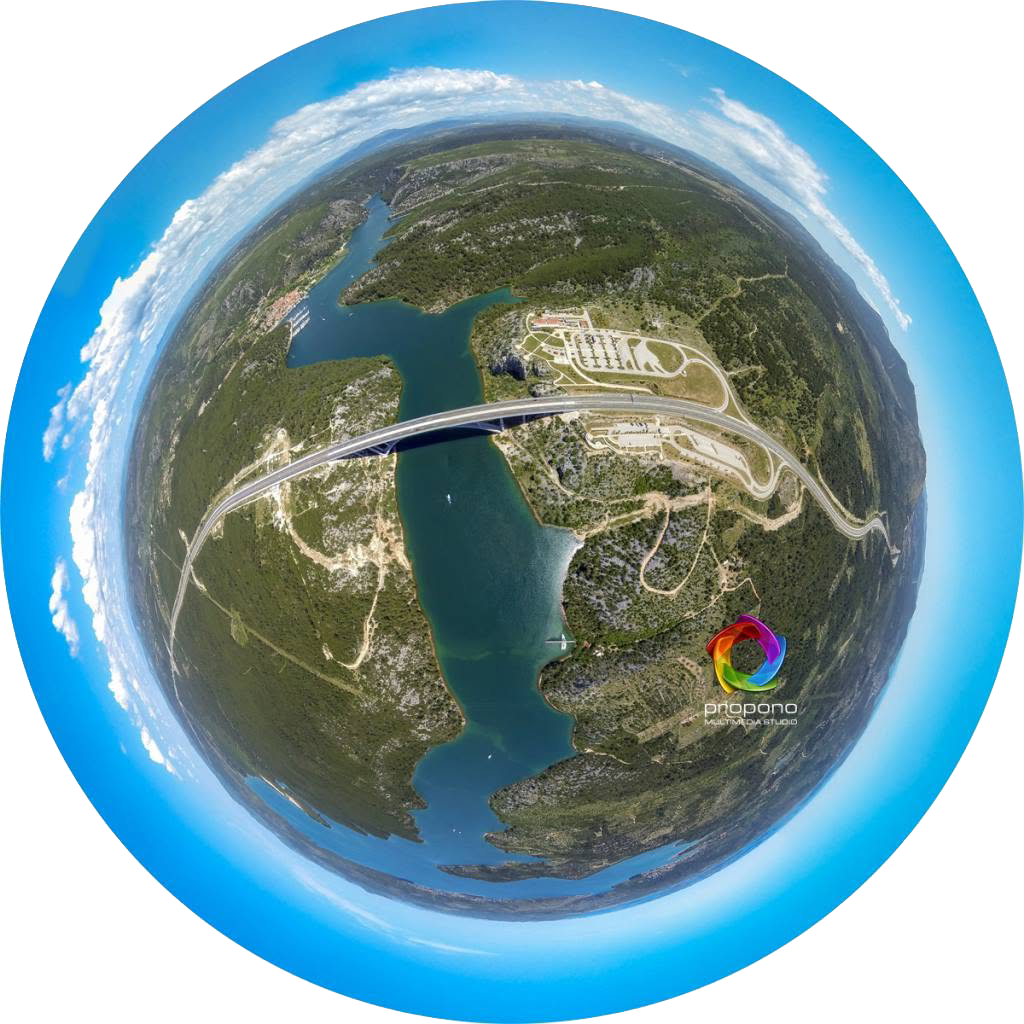 Propono 360 stupnjeva aerial tiny planet fotografija